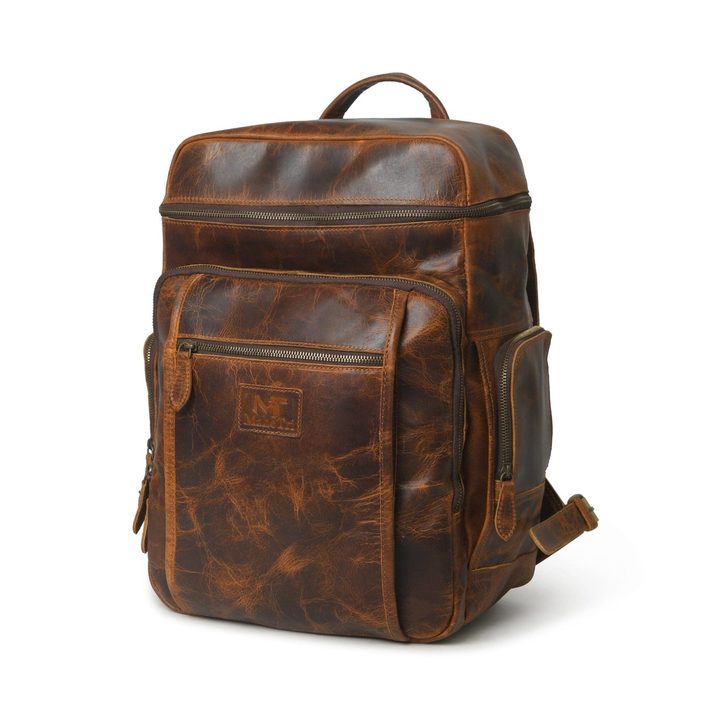 Alpha Caramel Buffalo Leather Travel Backpack - Concordia Style Boutique