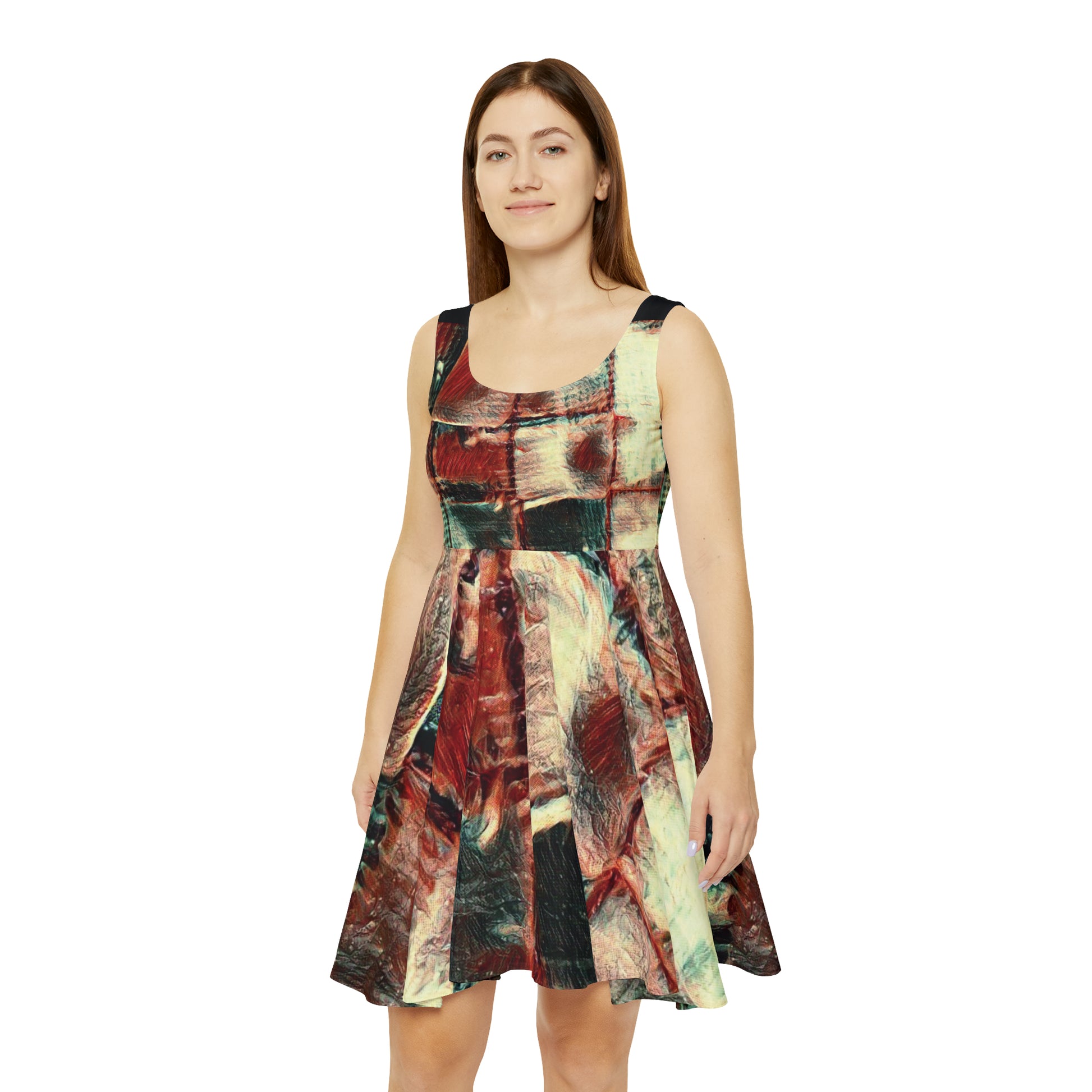 Square Dance - Women's Skater Dress - Designed By Concordia - Premium All Over Prints from Printify - Just $57.52! Shop now at Concordia Style Boutique