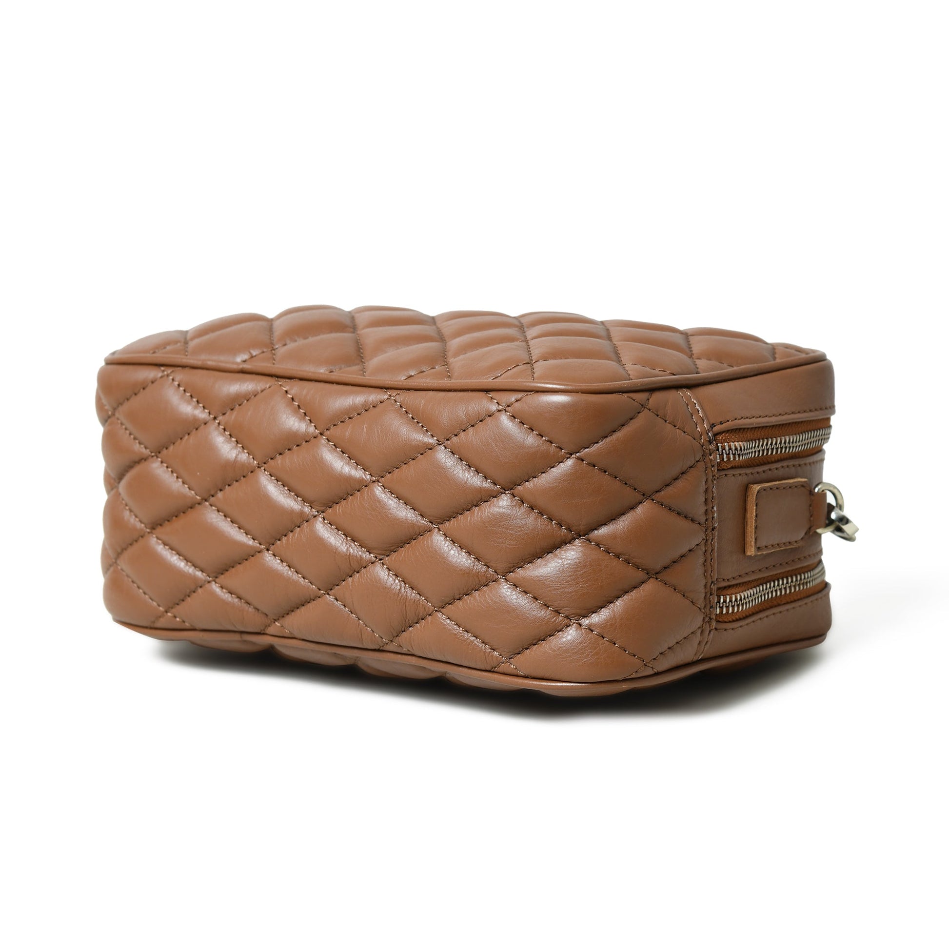 Mini Quilted Crossbody Bag, Rich Brown - Concordia Style Boutique