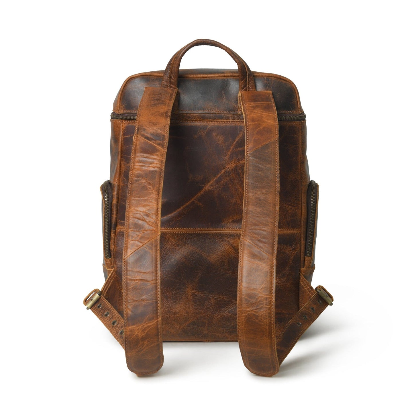 Alpha Caramel Buffalo Leather Travel Backpack - Concordia Style Boutique