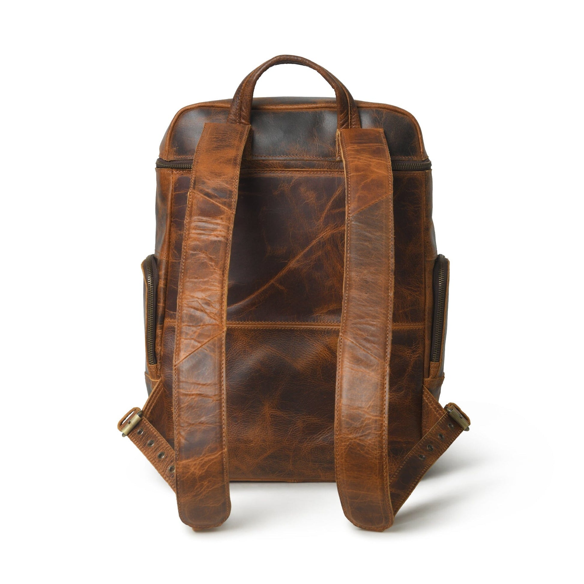 Alpha Caramel Buffalo Leather Travel Backpack - Concordia Style Boutique