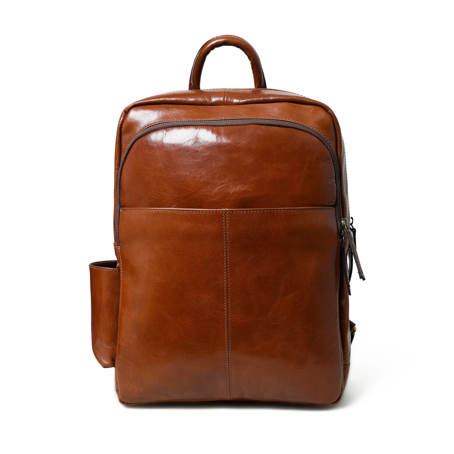 Luxury Italian Leather Backpack, Tan - Concordia Style Boutique
