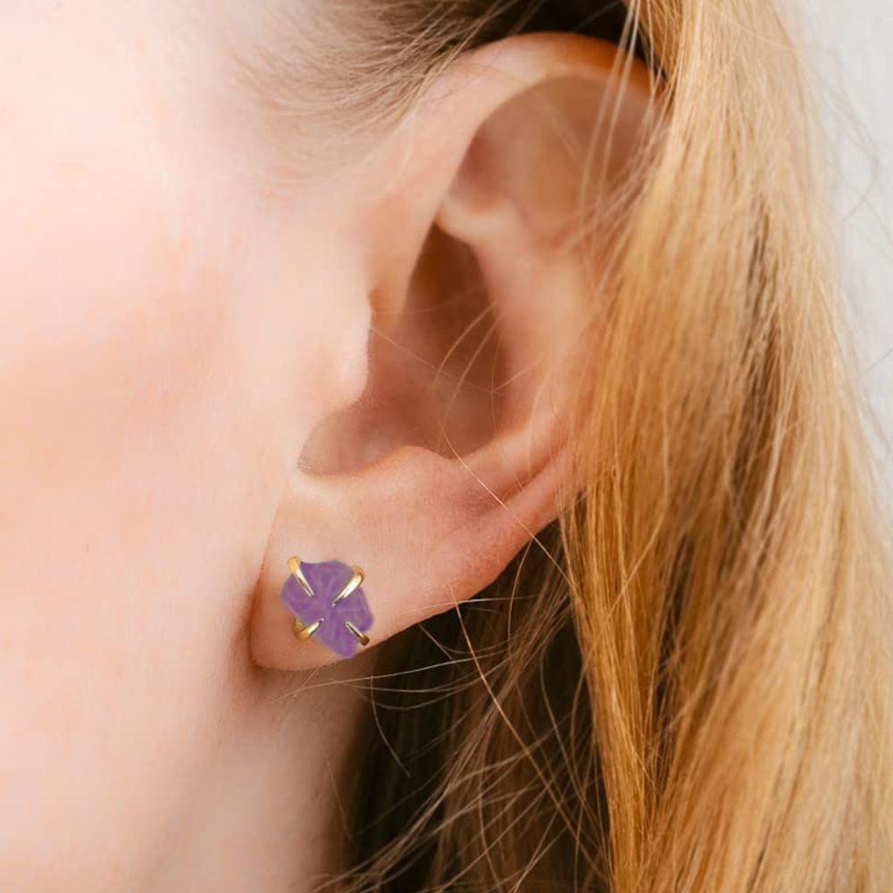 CLAW GEMSTONE EARRINGS (PAIR) - Concordia Style Boutique