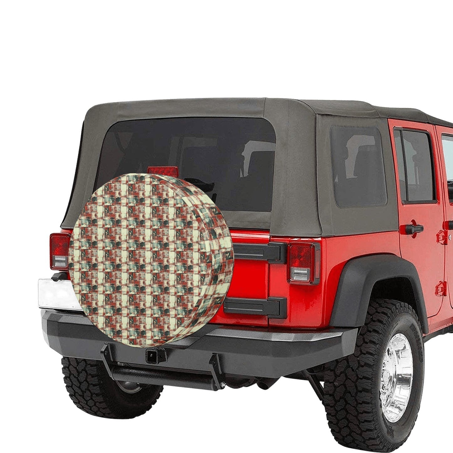 Spare Tire Cover -"Square Dance" - Premium Spare Tire Cover from Concordia Style Boutique - Just $39.52! Shop now at Concordia Style Boutique