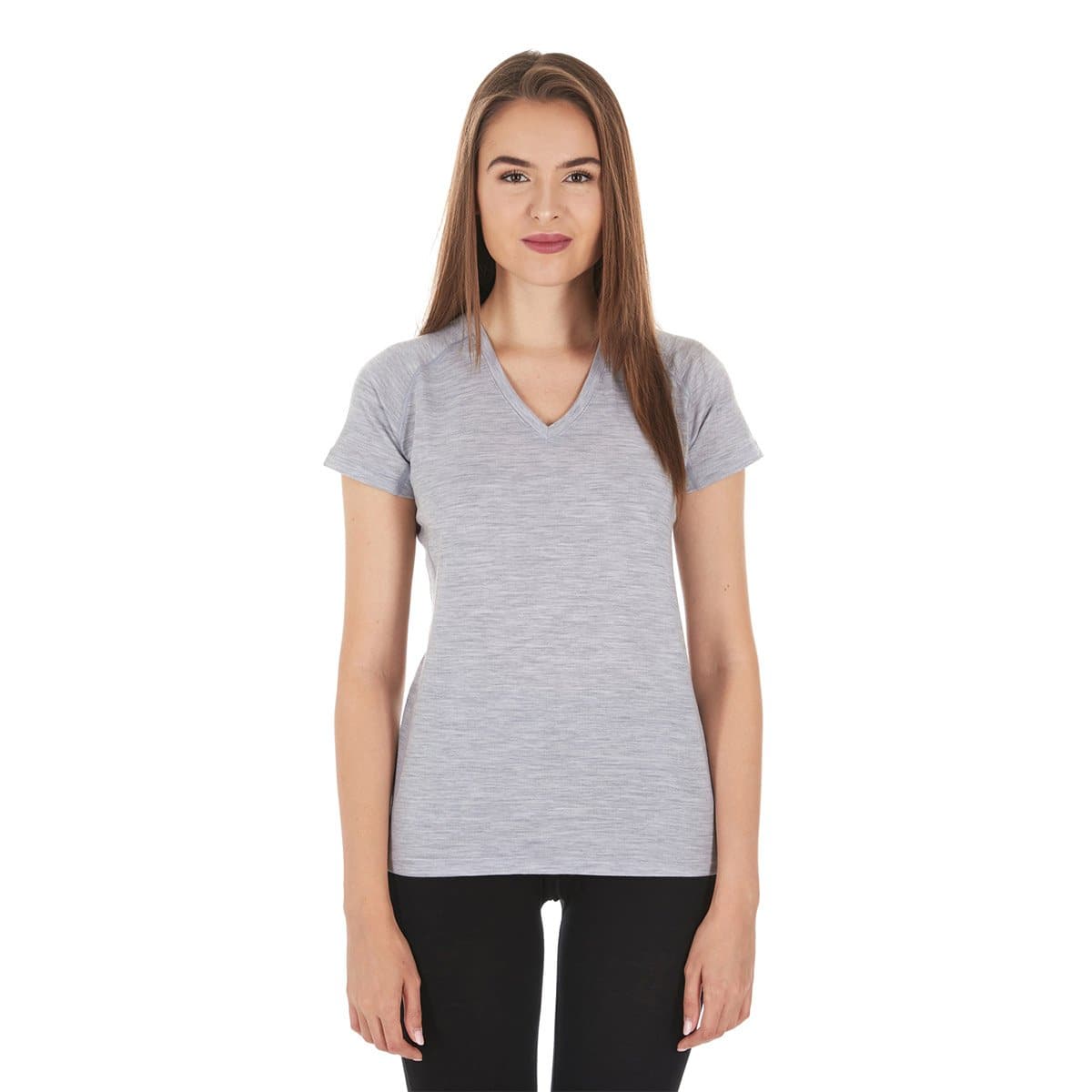 Microweight - Women's Wool V-Neck T-Shirt Woolverino - Concordia Style Boutique