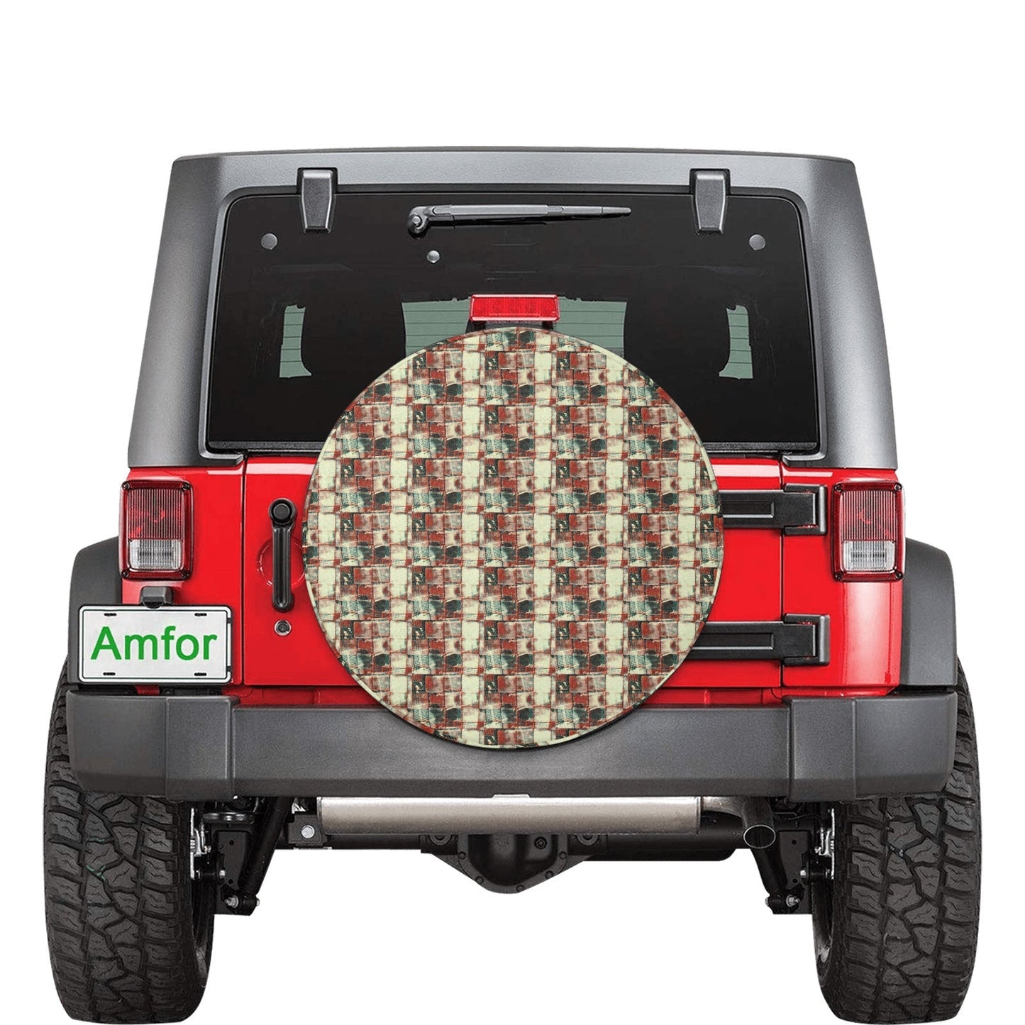 Spare Tire Cover -"Square Dance" - Premium Spare Tire Cover from Concordia Style Boutique - Just $39.52! Shop now at Concordia Style Boutique