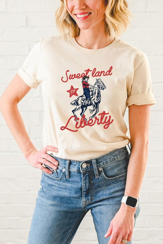 Sweet Land Of Liberty Basic Graphic Tee - Concordia Style Boutique