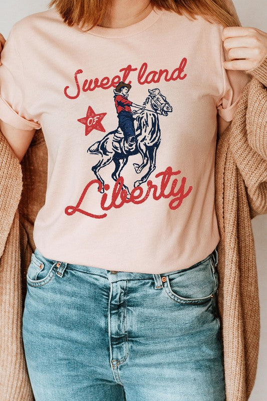 Sweet Land Of Liberty Basic Graphic Tee - Concordia Style Boutique