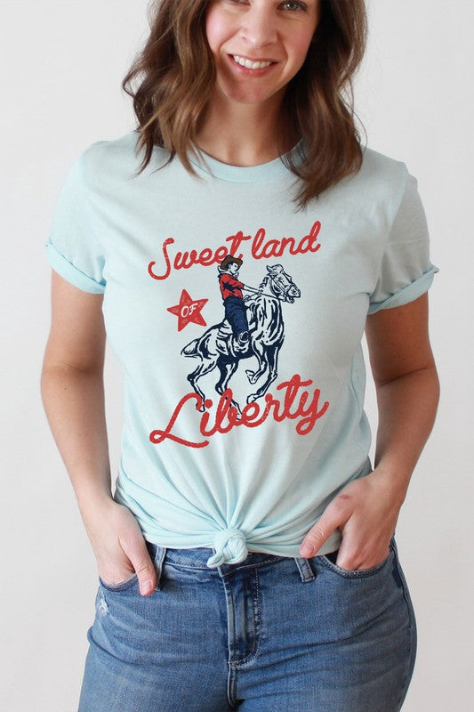 Sweet Land Of Liberty Basic Graphic Tee - Concordia Style Boutique