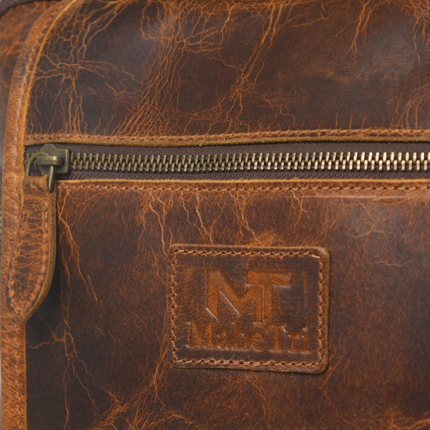 Alpha Caramel Buffalo Leather Travel Backpack - Concordia Style Boutique