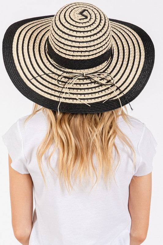 2 Tone Wide Brim Floppy Sun Hat - Concordia Style Boutique