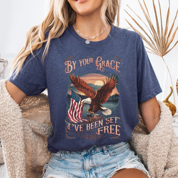 By Your Grace American Christian T-shirt - Concordia Style Boutique