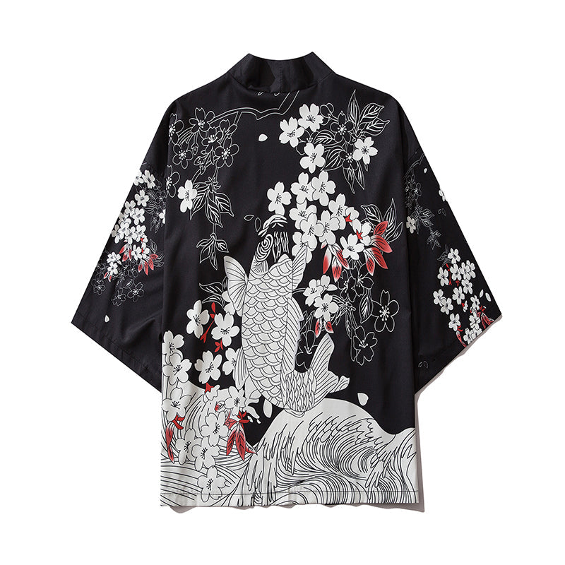 YC6039 Jumping Fish Kimono - Concordia Style Boutique