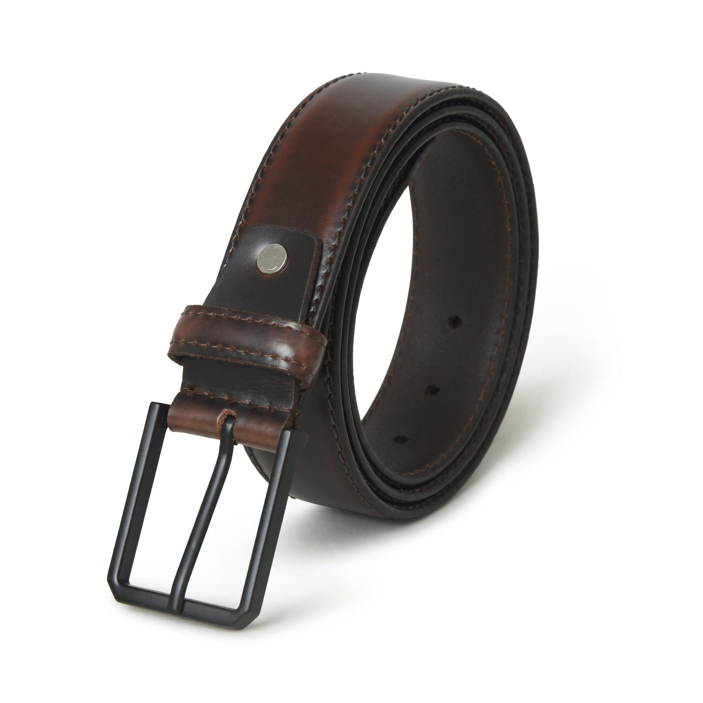 Hickory Brown Leather Belt - Concordia Style Boutique