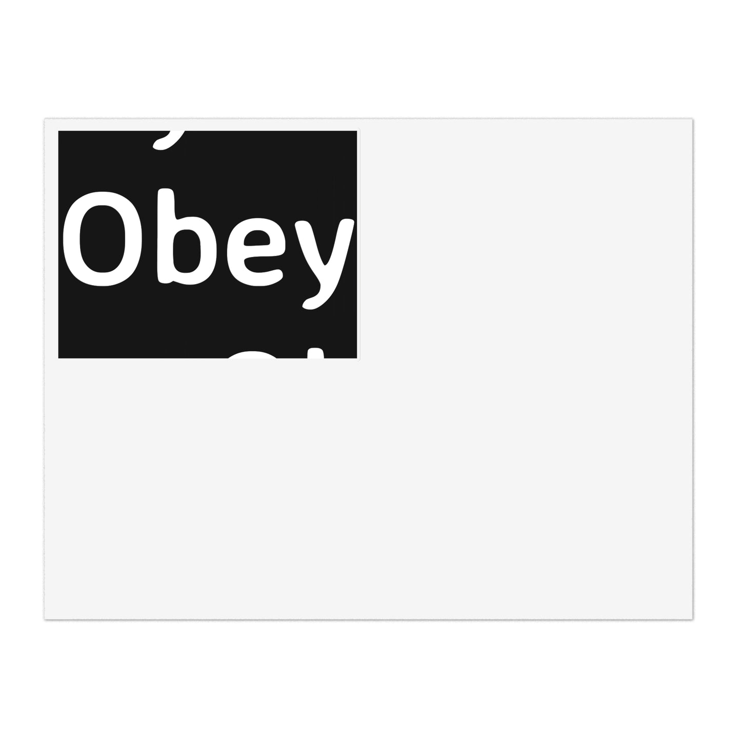 "Obey" - Sticker Sheets - Premium Paper products from Concordia Style Boutique - Just $15.90! Shop now at Concordia Style Boutique