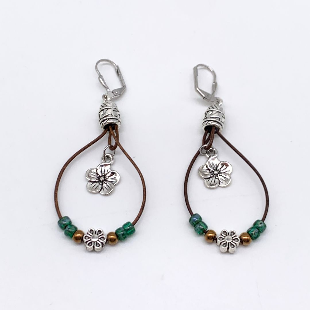 VINTAGE BOHO FLOWER EARRINGS (PAIR) - Concordia Style Boutique