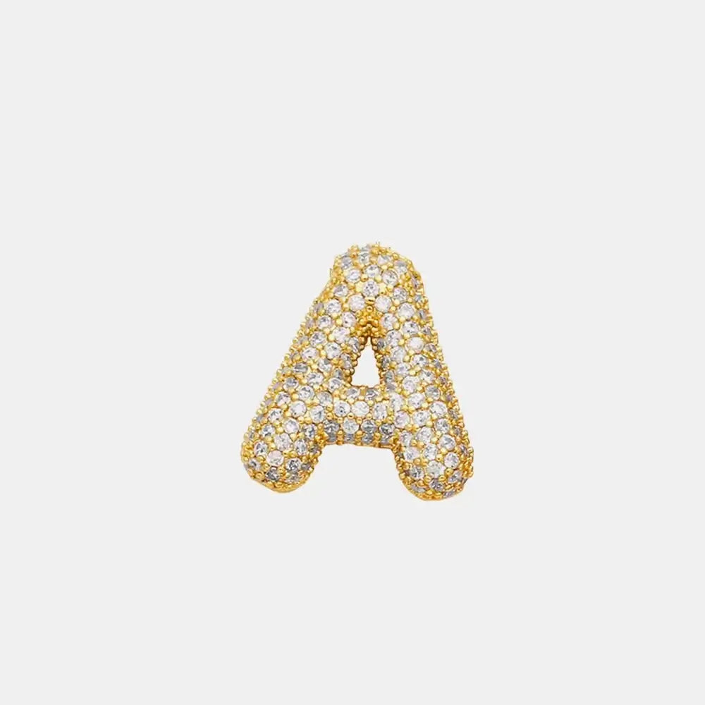 EmberLuxe "Glimmer" Bubble Letter Pendant (A-K)