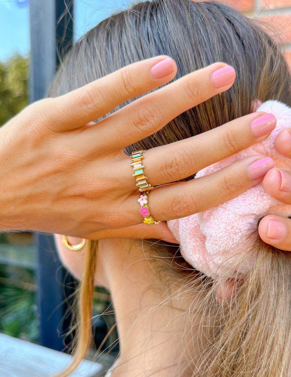 Staggered Enamel Ring - Concordia Style Boutique