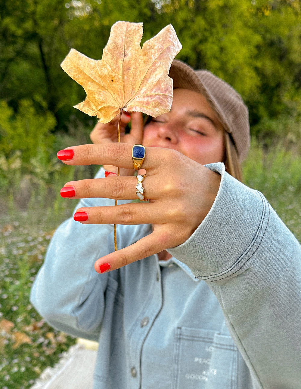 Indigo Signet Ring - Concordia Style Boutique