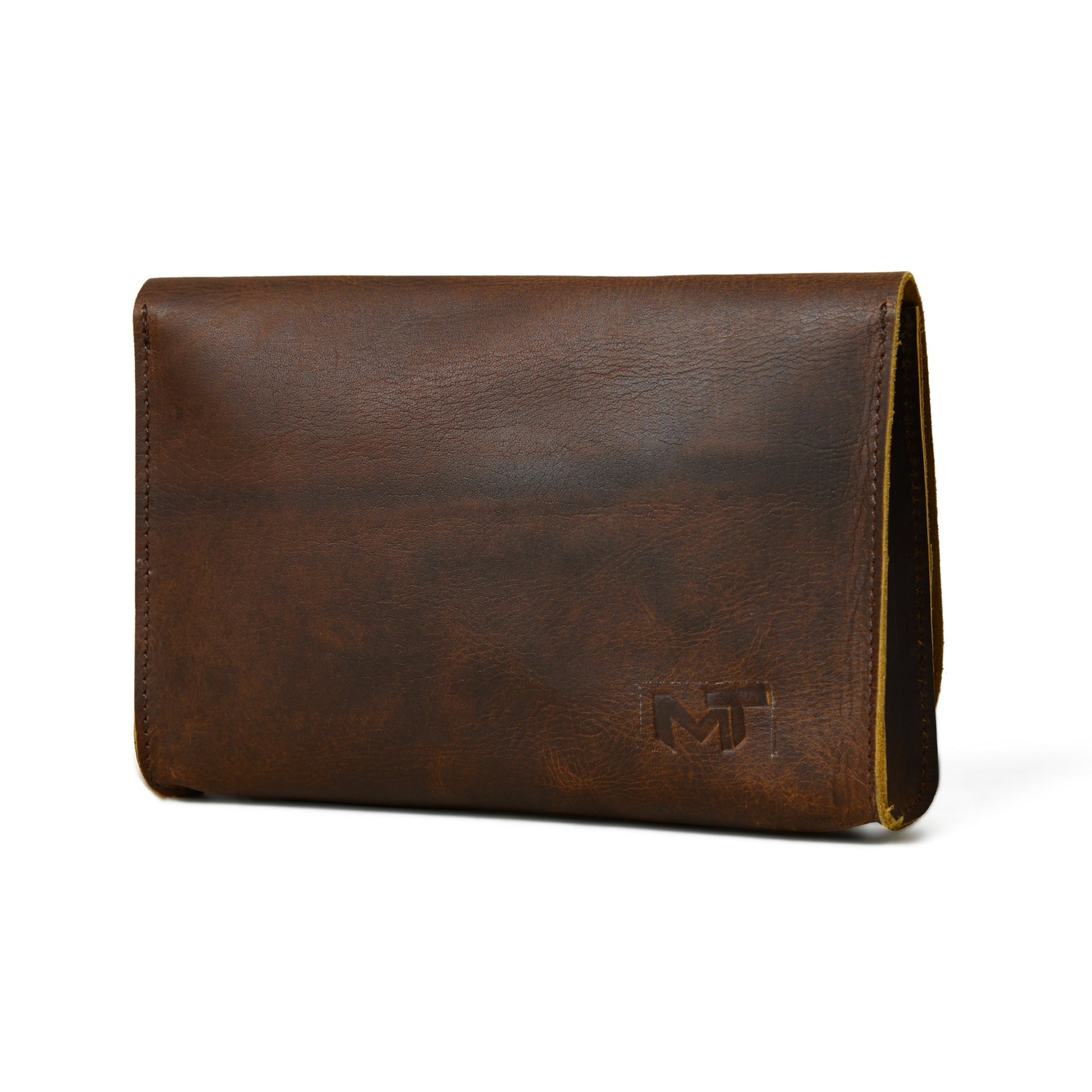 Chic Cocoa Leather Women's Clutch - Concordia Style Boutique