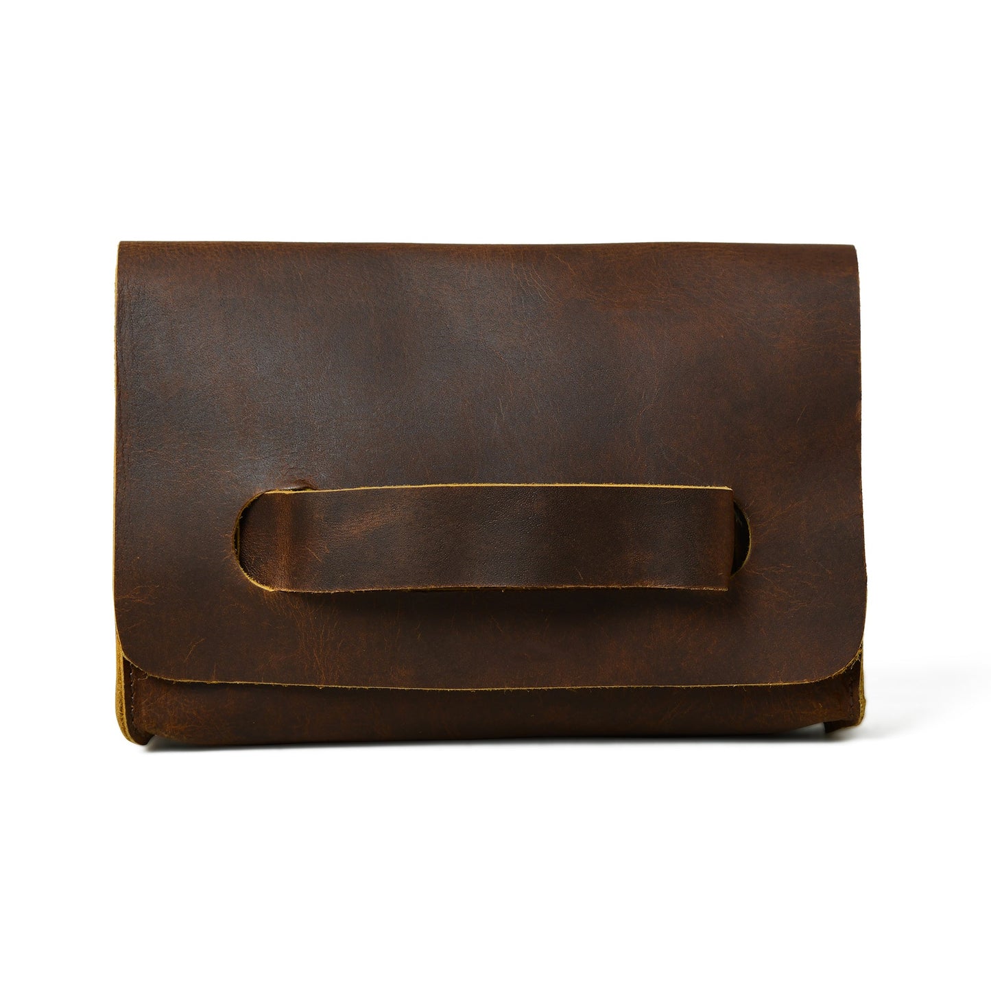 Chic Cocoa Leather Women's Clutch - Concordia Style Boutique