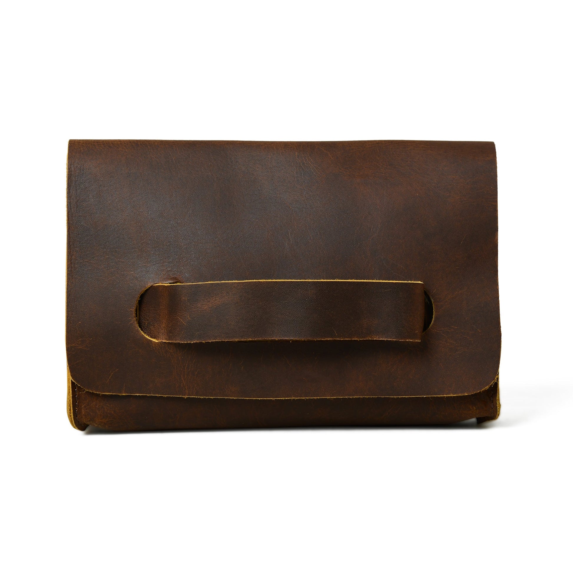 Chic Cocoa Leather Women's Clutch - Concordia Style Boutique