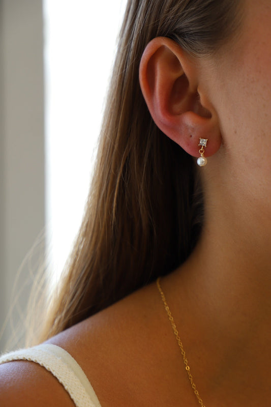 CLAIRE PEARL STUDS - Concordia Style Boutique