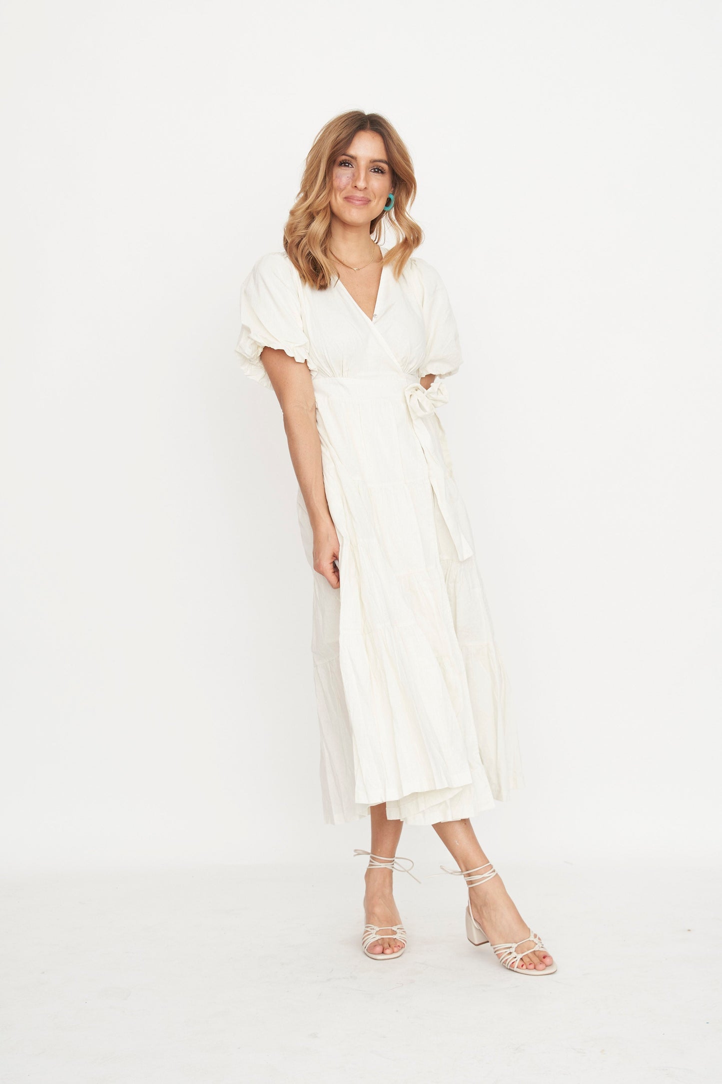 Nora Wrap Midi Dress
