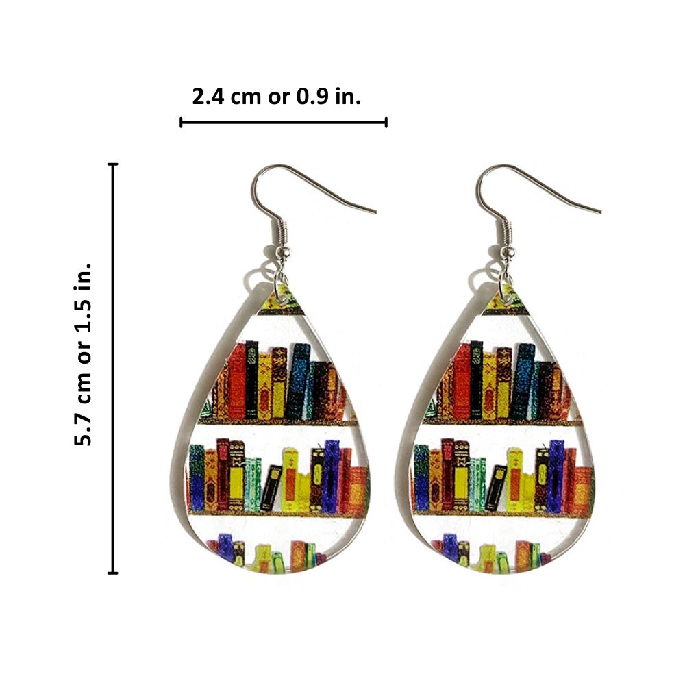 BOOK LOVER EARRINGS (PAIR) - Concordia Style Boutique