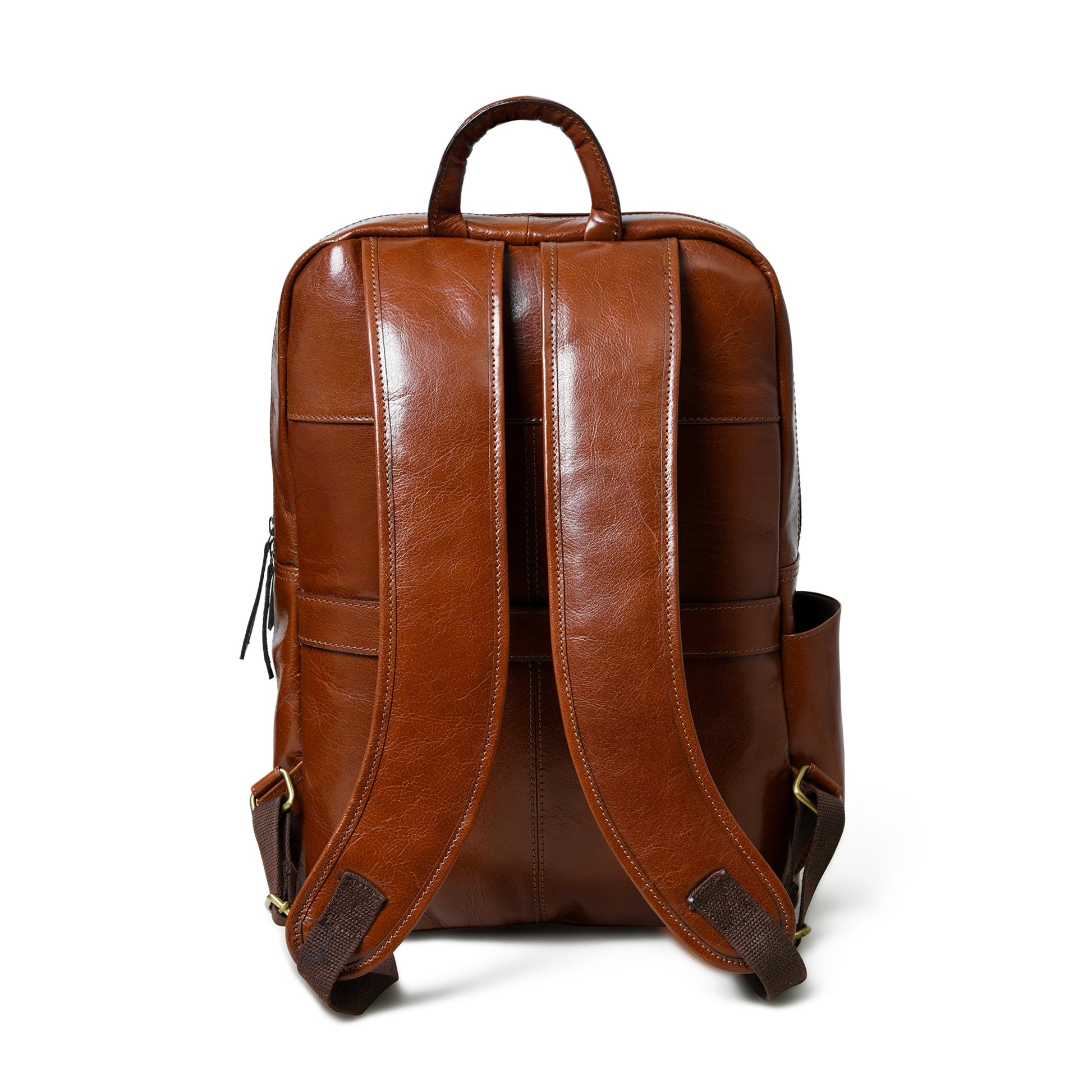 Luxury Italian Leather Backpack, Tan - Concordia Style Boutique