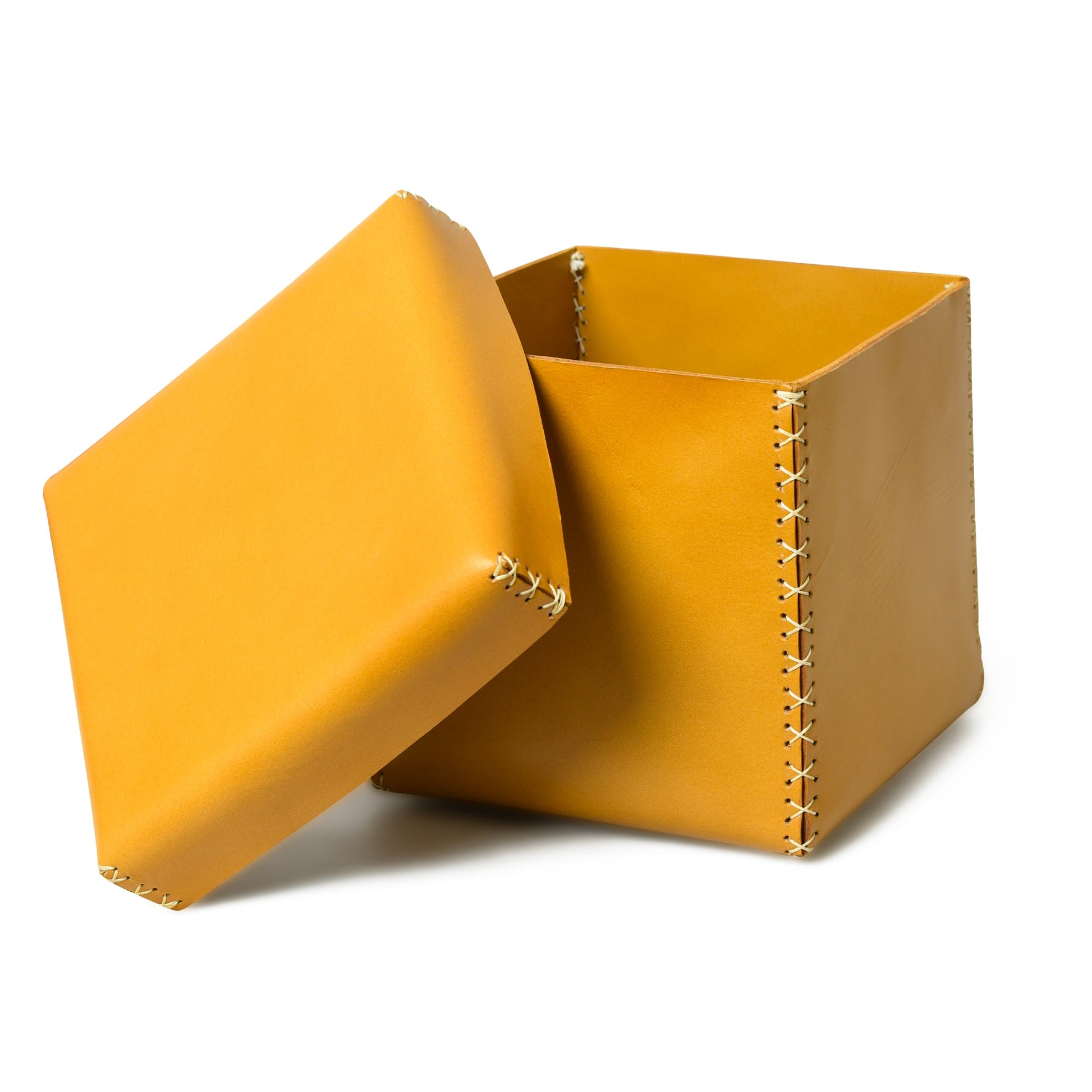 Multi Utility Leather Storage Box - Concordia Style Boutique