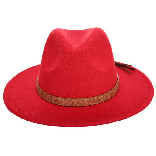 Woolen Jazz Hat Fashion Female Hat Top Hat - Premium Castor Oil from Concordia Style Boutique - Just $21.10! Shop now at Concordia Style Boutique