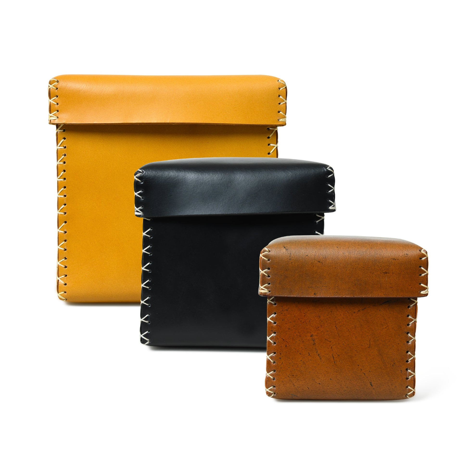 Multi Utility Leather Storage Box - Concordia Style Boutique