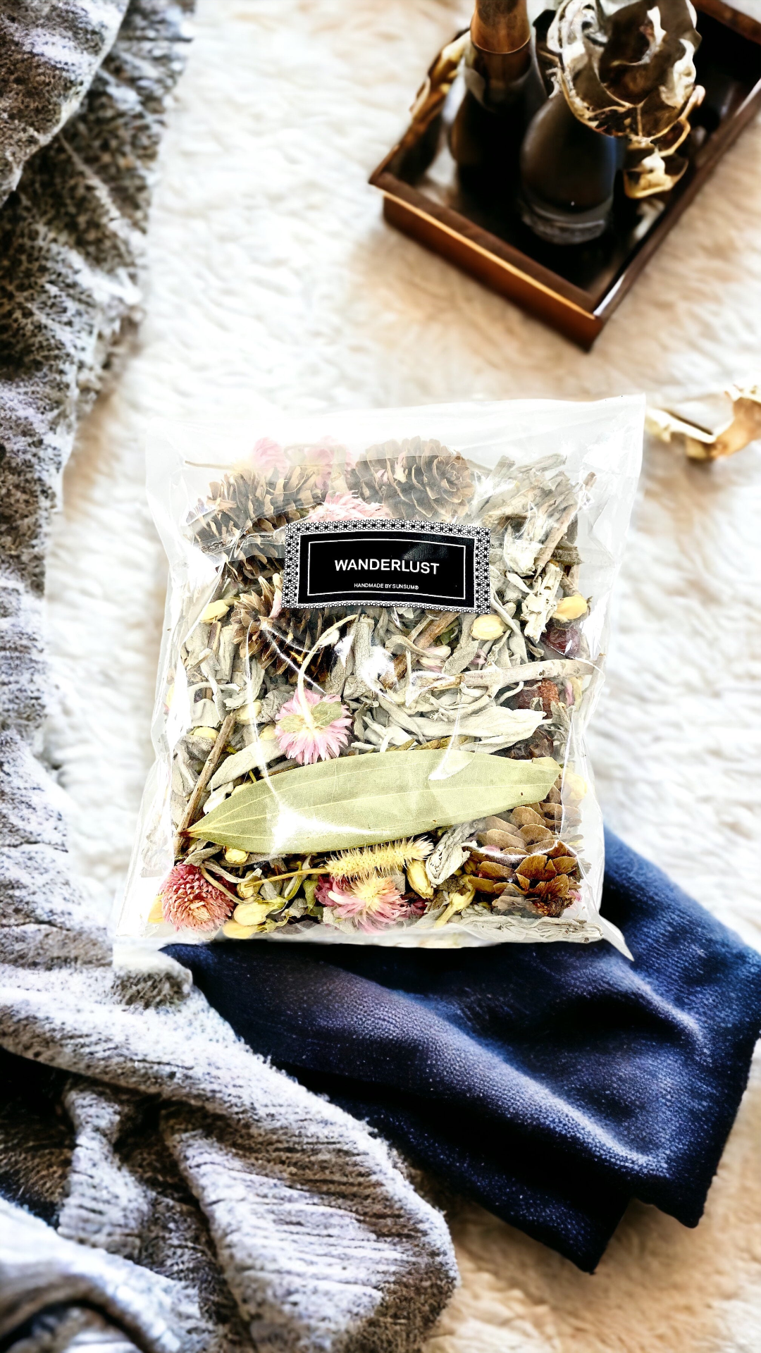 Wanderlust, Wildflower & Sage, Naturally Scented, Loose Dried Flowers, Flower Confetti, Potpourri, 2 oz - Premium Potpourri from Concordia Style Boutique - Just $17.40! Shop now at Concordia Style Boutique