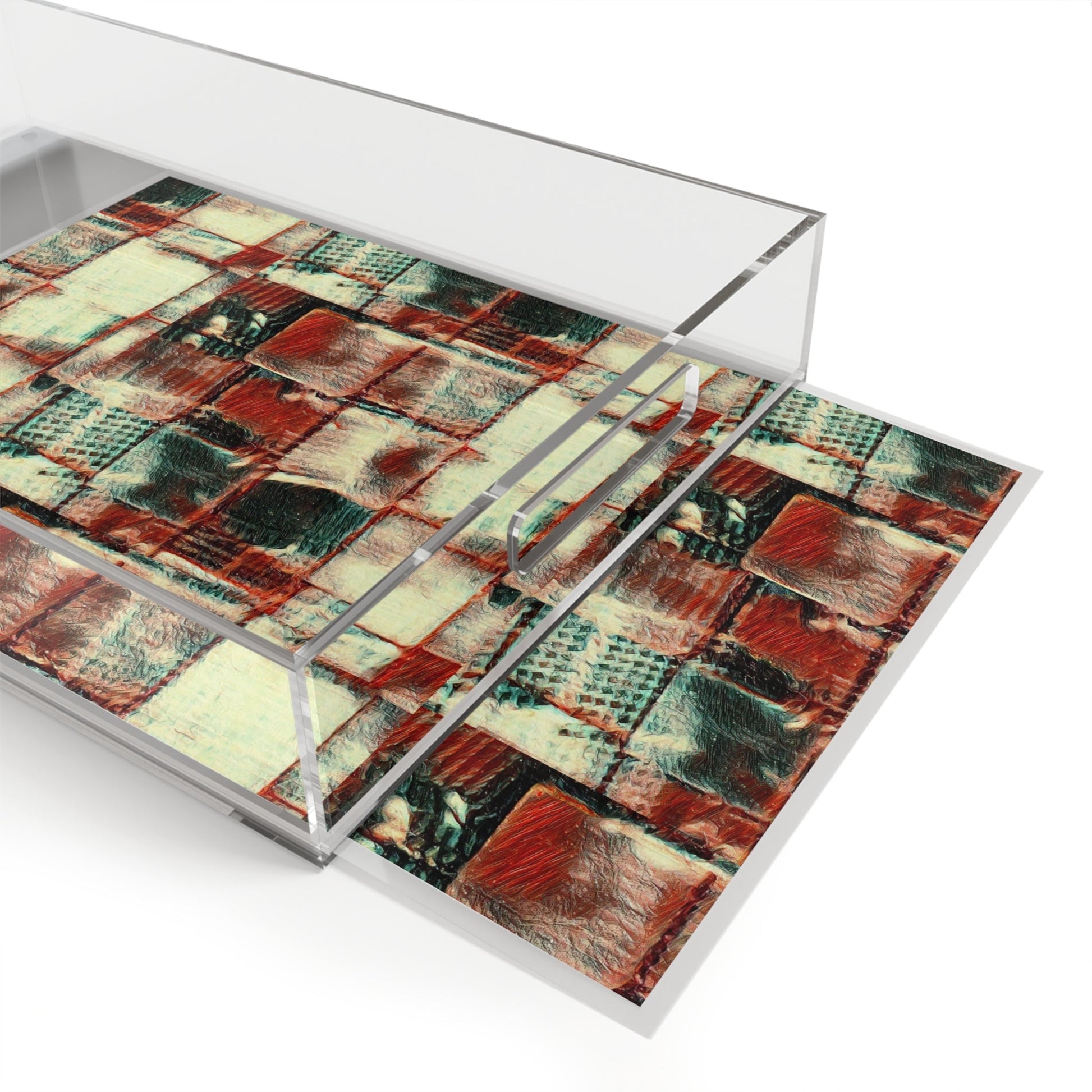Acrylic Serving Tray - Square Dance - Premium Serving tray from Concordia Style Boutique - Just $116.78! Shop now at Concordia Style Boutique