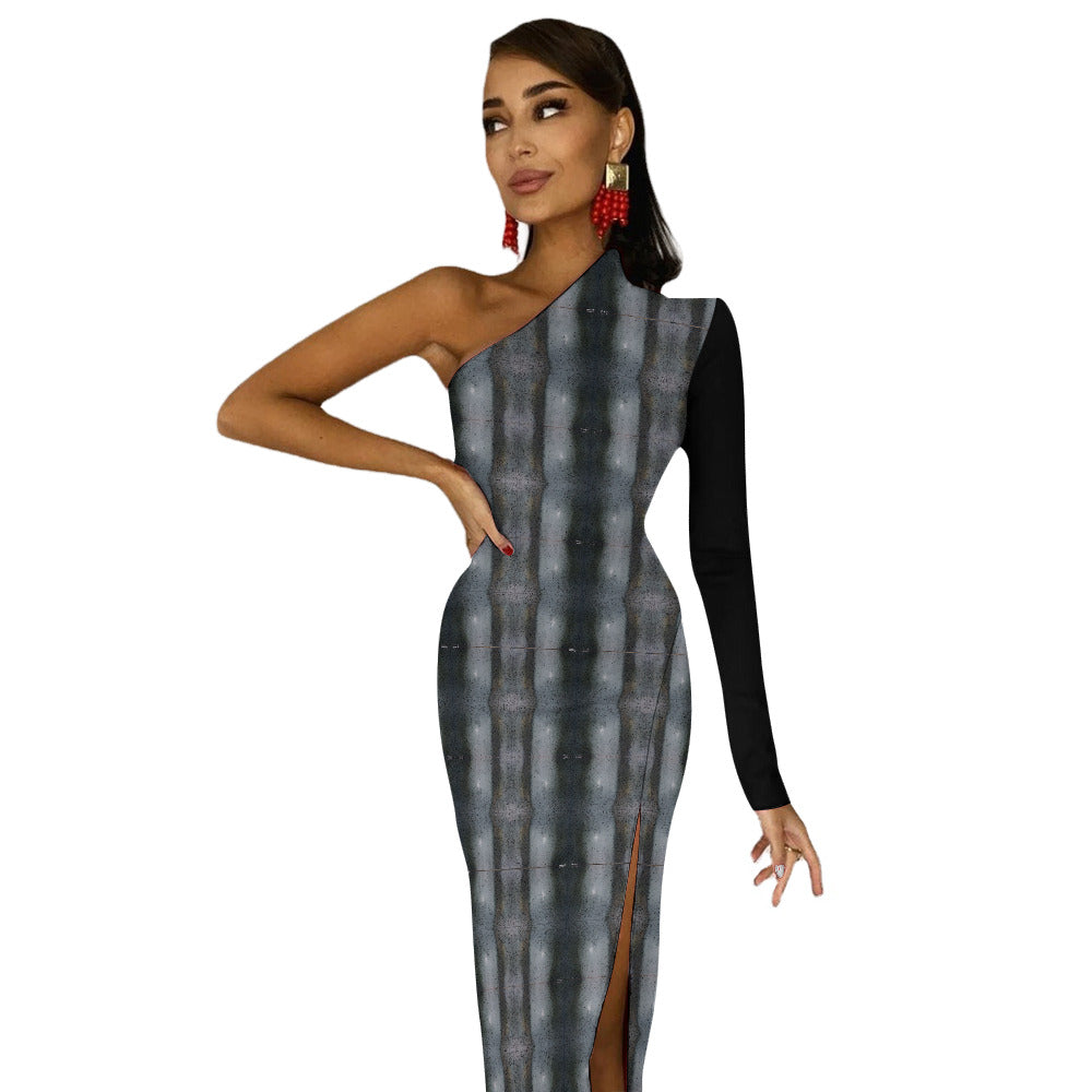 Half Sleeve Slit Dress - "The Alien" - Premium Half Sleeve Slit Dress from Concordia Style Boutique - Just $41.68! Shop now at Concordia Style Boutique