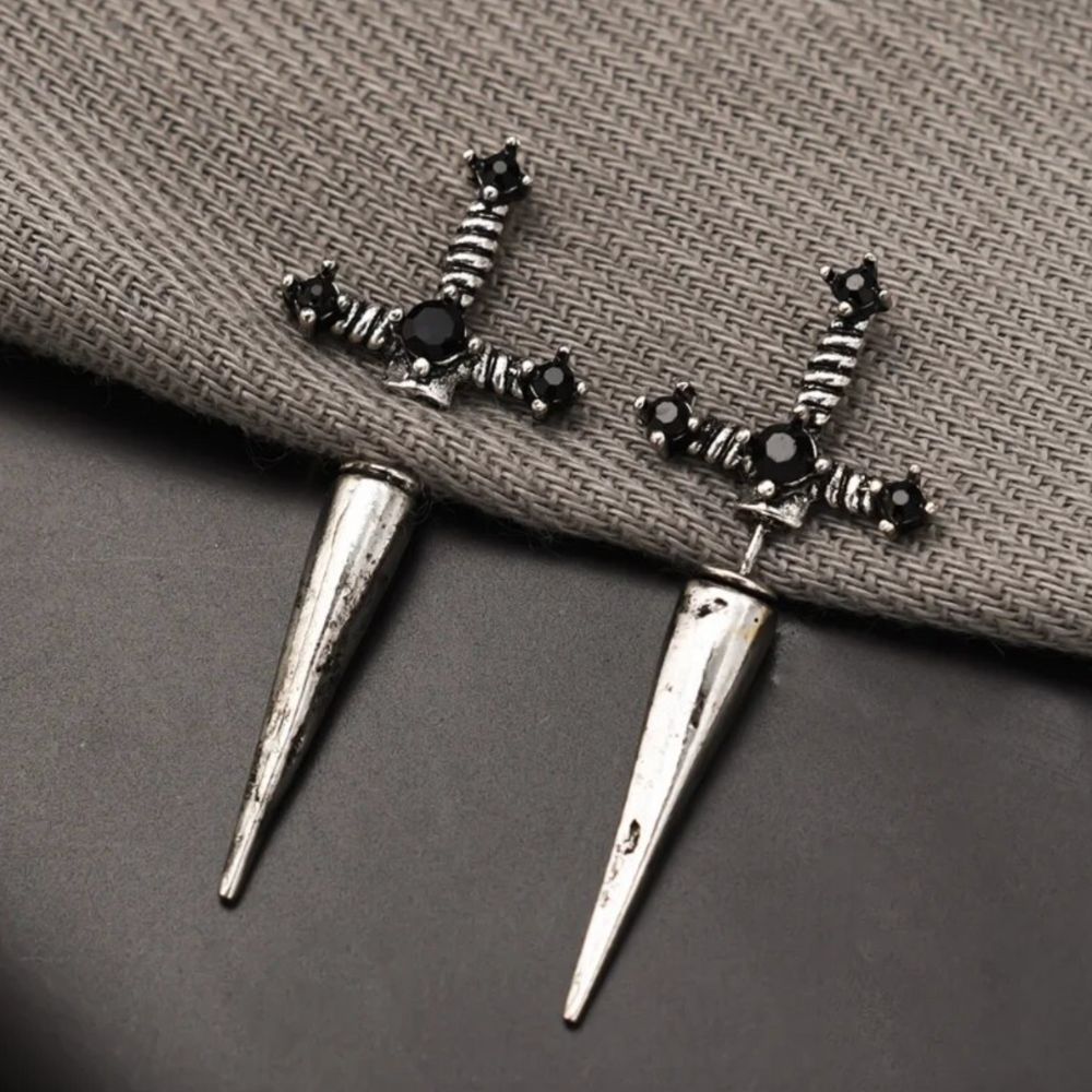 GOTHIC SWORD EARRINGS (PAIR) - Concordia Style Boutique