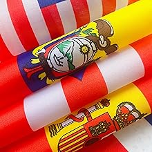 TSMD US American Stick Flags Small Mini USA Hand Held Flags,July 4th Decoration,Veteran Party,Memorial Day,5x8 Inch,12 Pack - Premium American Stick Flags from Concordia Style Boutique - Just $15.94! Shop now at Concordia Style Boutique