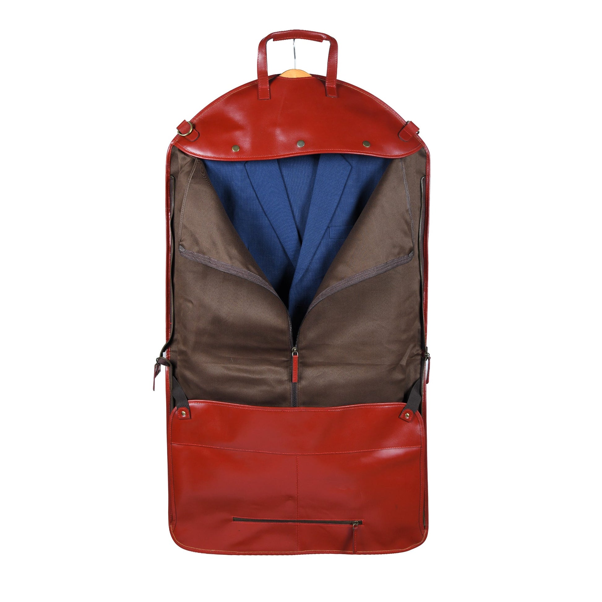 Leather Garment Bag - Dress Protection Bag - Concordia Style Boutique