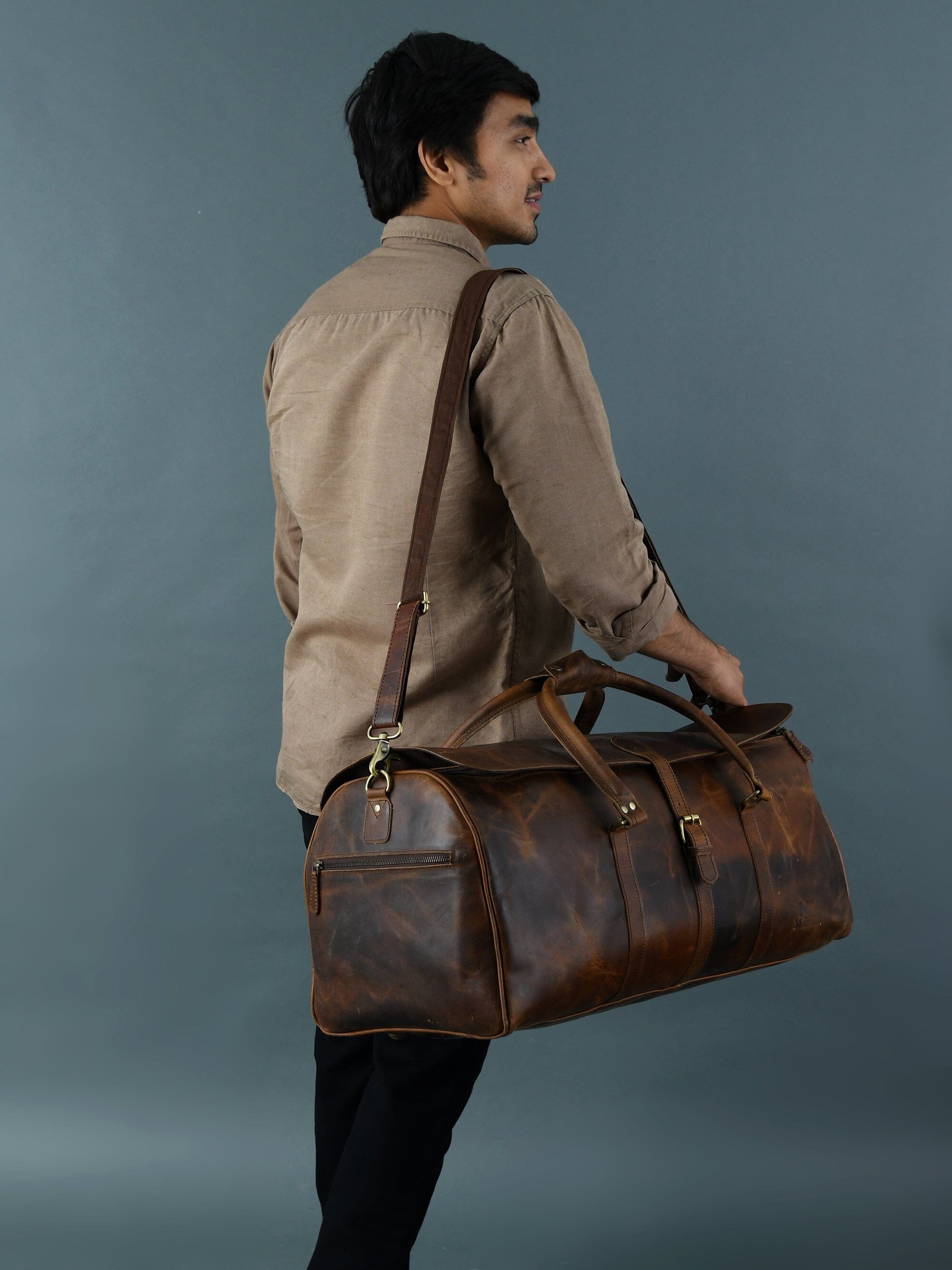 The Bolton Flap Duffel- Brown - Concordia Style Boutique