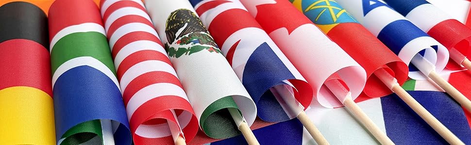 TSMD US American Stick Flags Small Mini USA Hand Held Flags,July 4th Decoration,Veteran Party,Memorial Day,5x8 Inch,12 Pack - Premium American Stick Flags from Concordia Style Boutique - Just $15.94! Shop now at Concordia Style Boutique