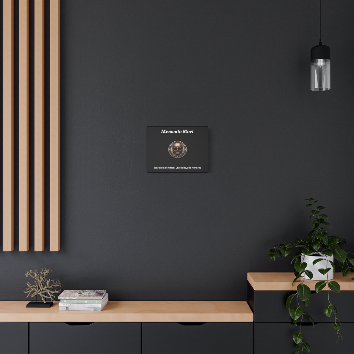 "Memento Mori" Matte Canvas - Inspirational Wall Art -"Live with Intention, Gratitude, and Purpose" - Premium Canvas from Concordia Style Boutique - Just $56.56! Shop now at Concordia Style Boutique