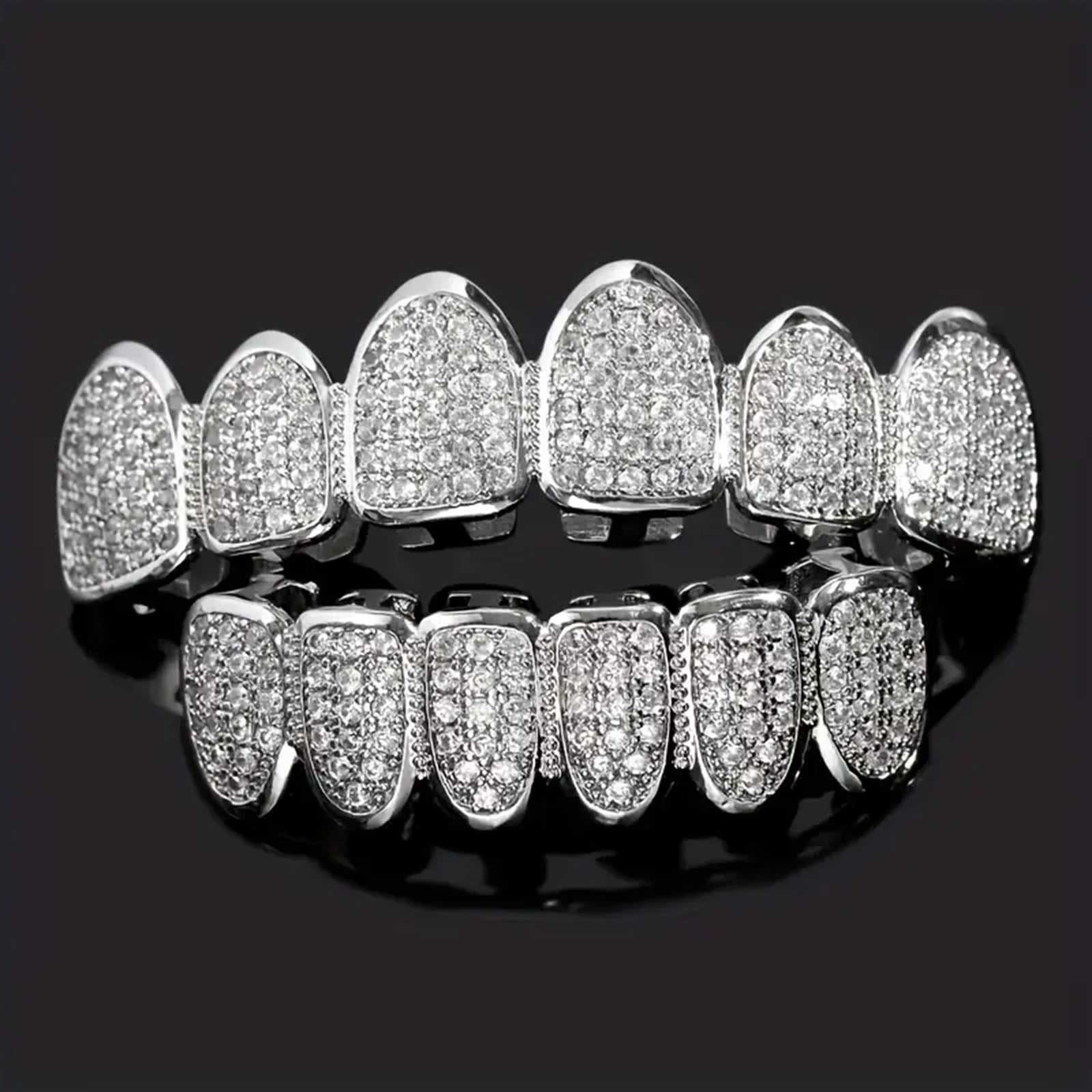 Hip hop Veneers/ Grills with Copper Zircon micro inlaid - Premium Hip hop Veneers from Concordia Style Boutique - Just $15.50! Shop now at Concordia Style Boutique