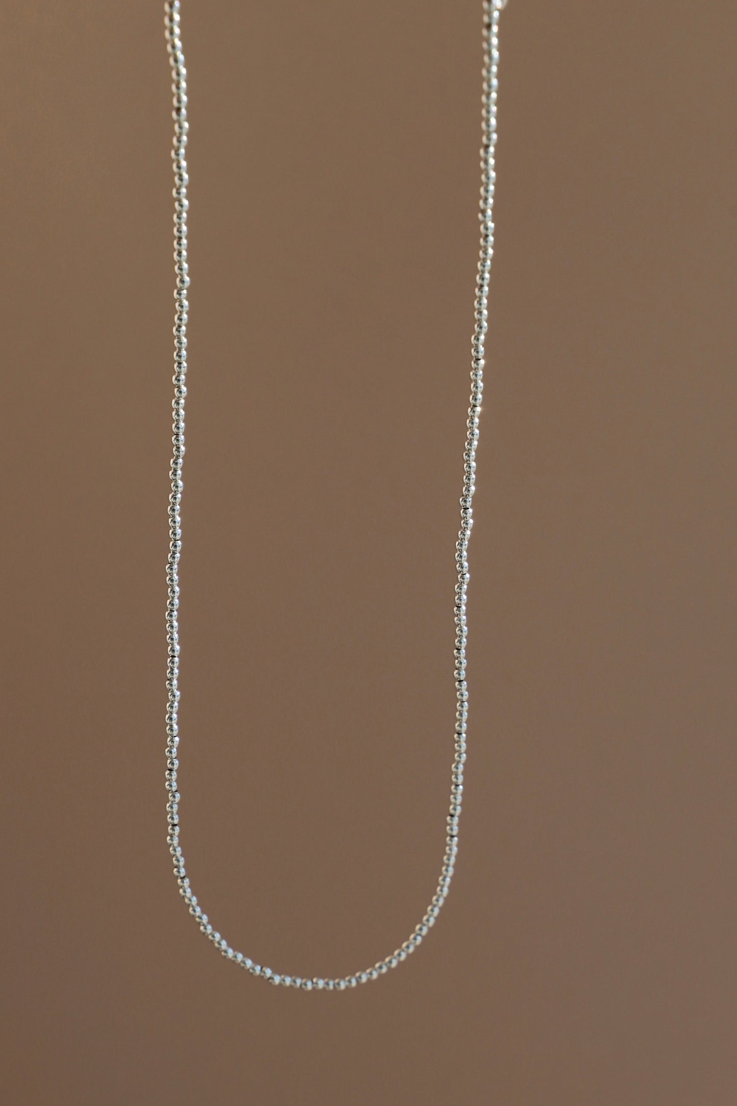 SILVER BEADED CHAIN - Concordia Style Boutique