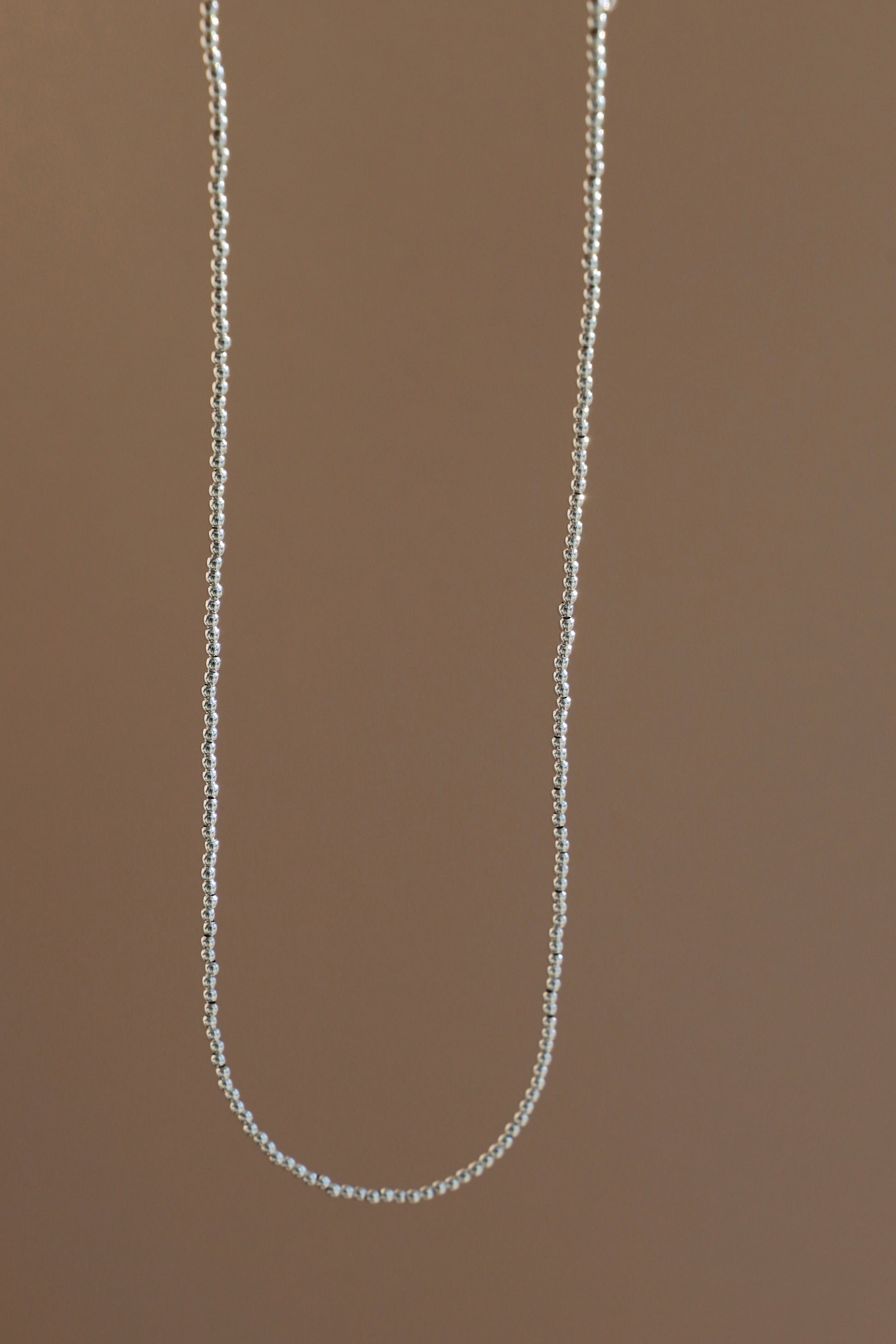 SILVER BEADED CHAIN - Concordia Style Boutique