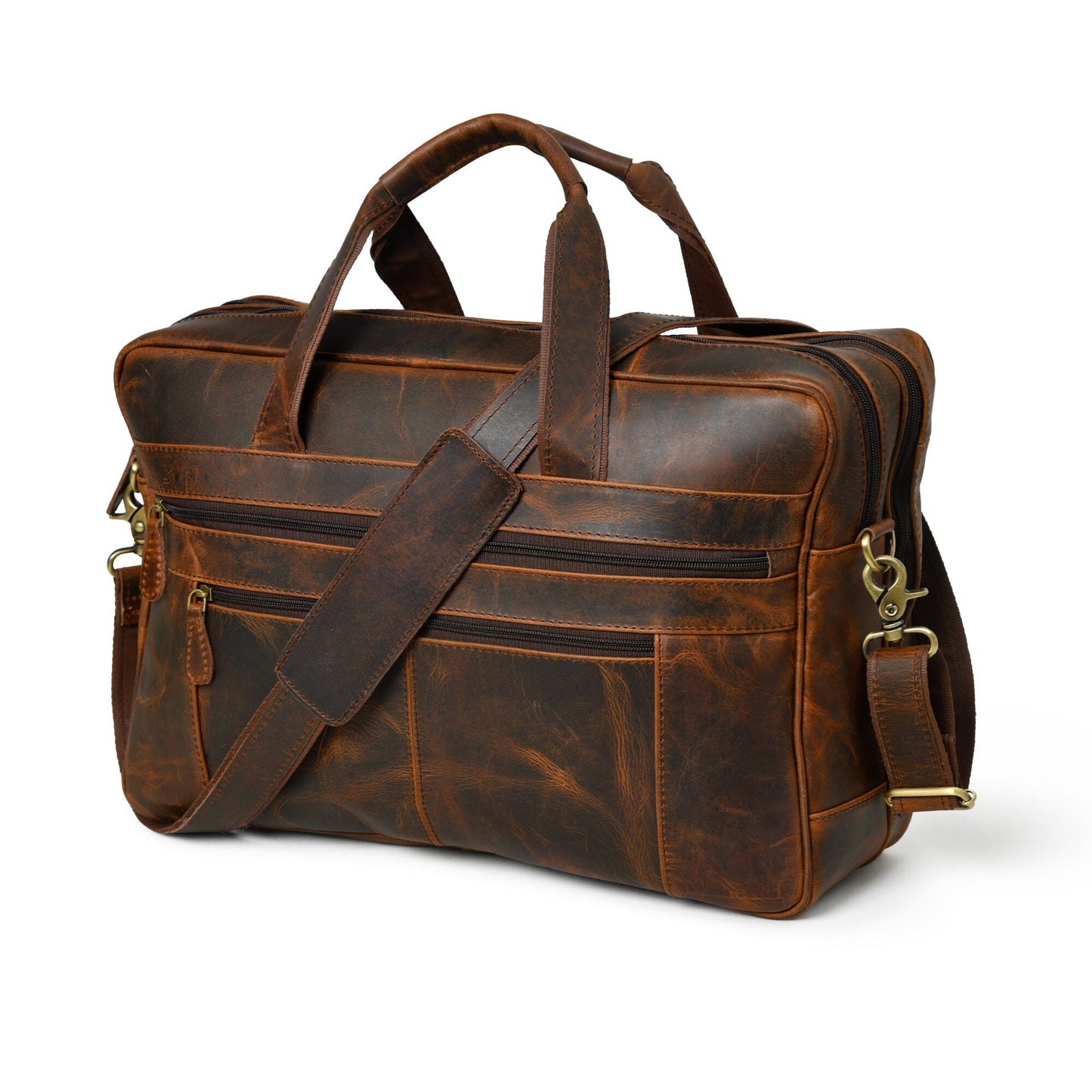 The Brooklyn - Leather Briefcase - Concordia Style Boutique