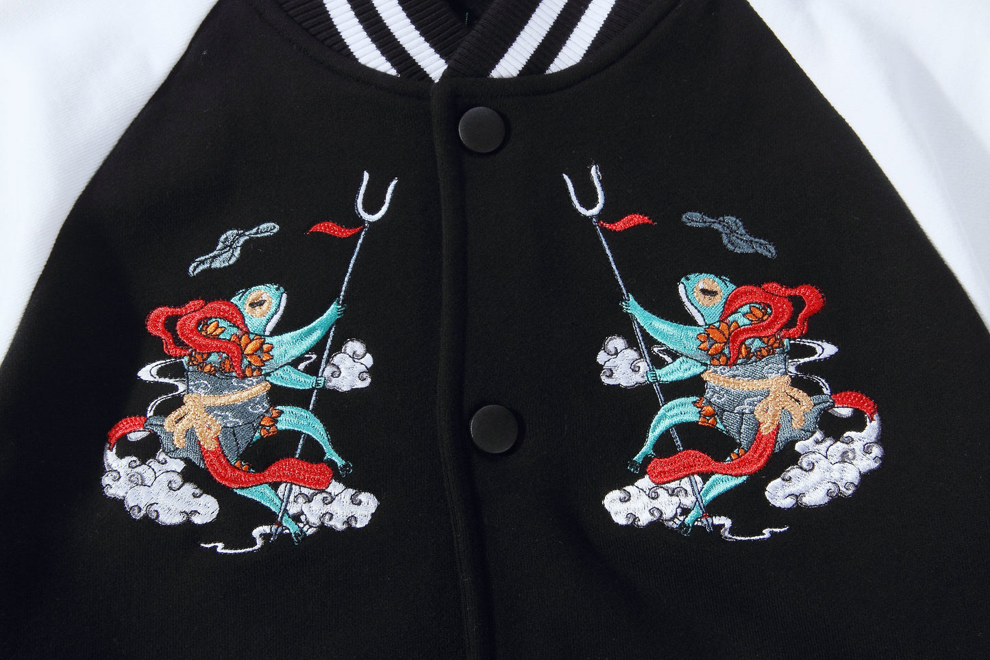 KH3002 Frog Embroidery Jacket - Concordia Style Boutique
