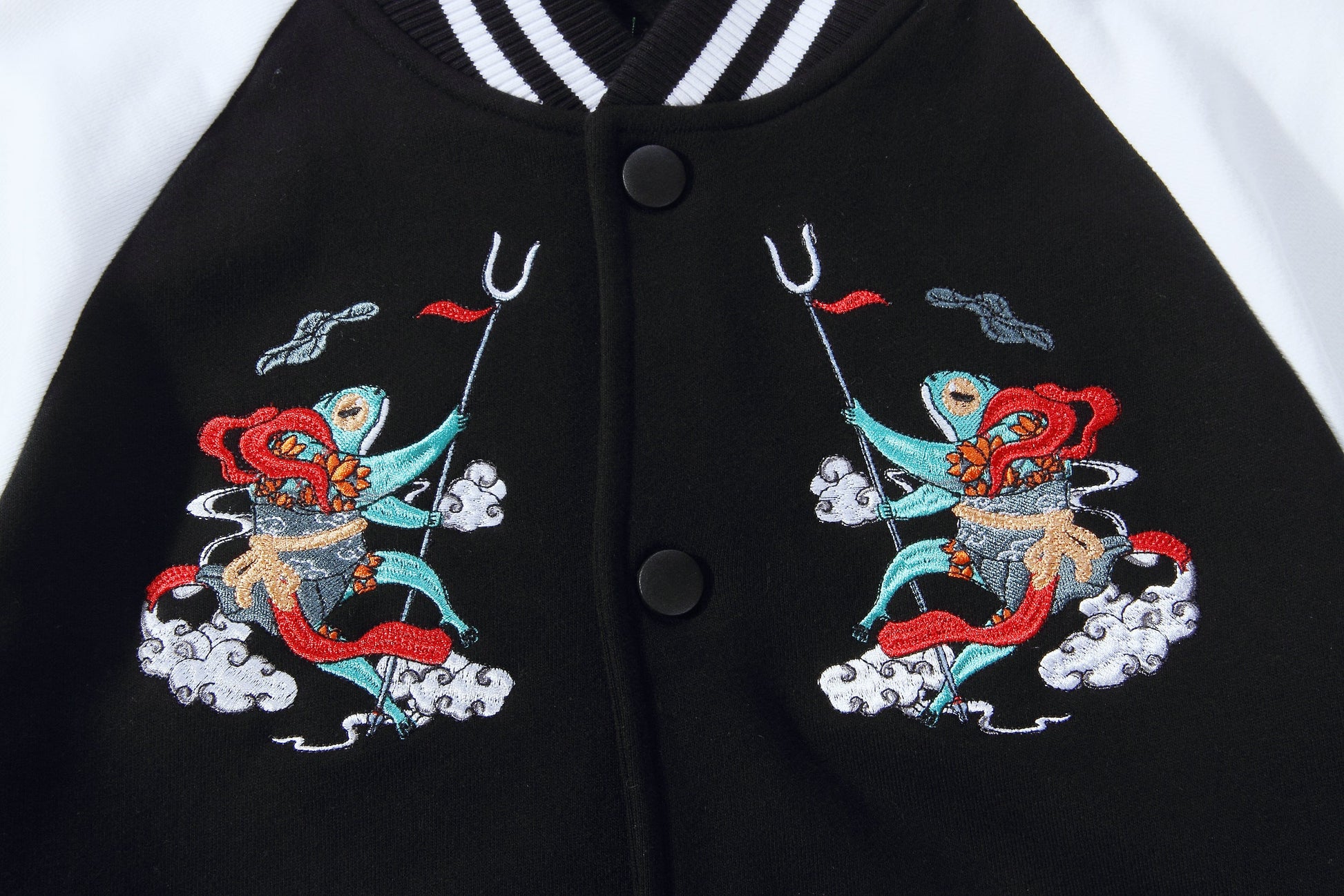 KH3002 Frog Embroidery Jacket - Concordia Style Boutique