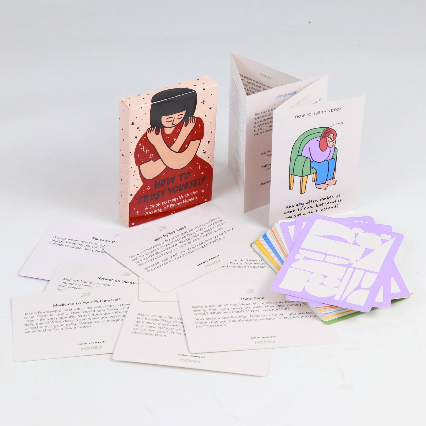How to Trust Yourself Self Care Cards for Anxiety