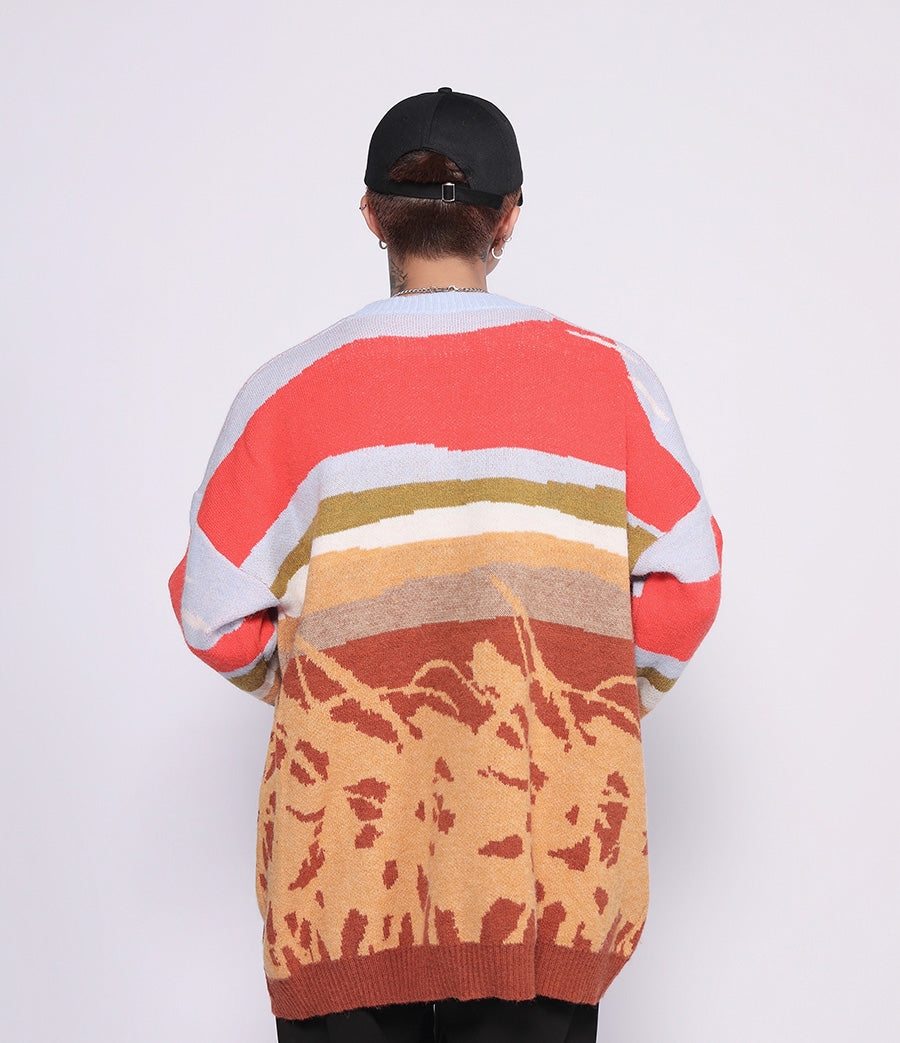 Farmland Artwork Knit Sweater - Concordia Style Boutique